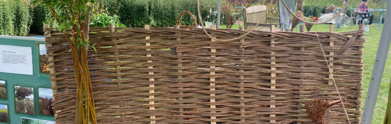 Willow hurdle fencing